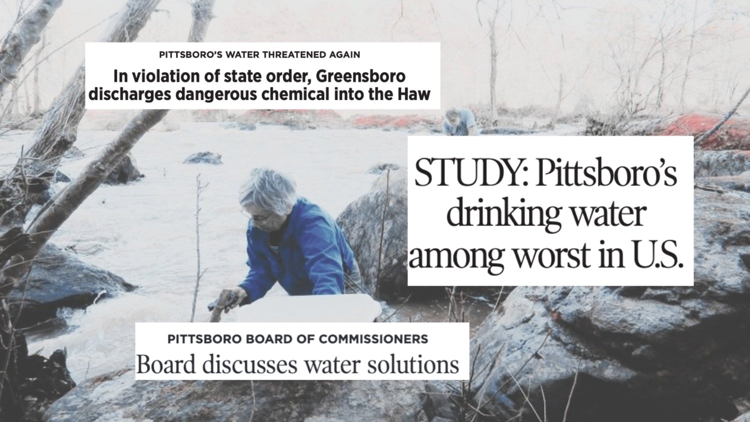 The illegal discharge of 1,4-Dioxane in Greensboro plant that supplies water to Pittsboro three weeks ago follows years of water woes for the town.